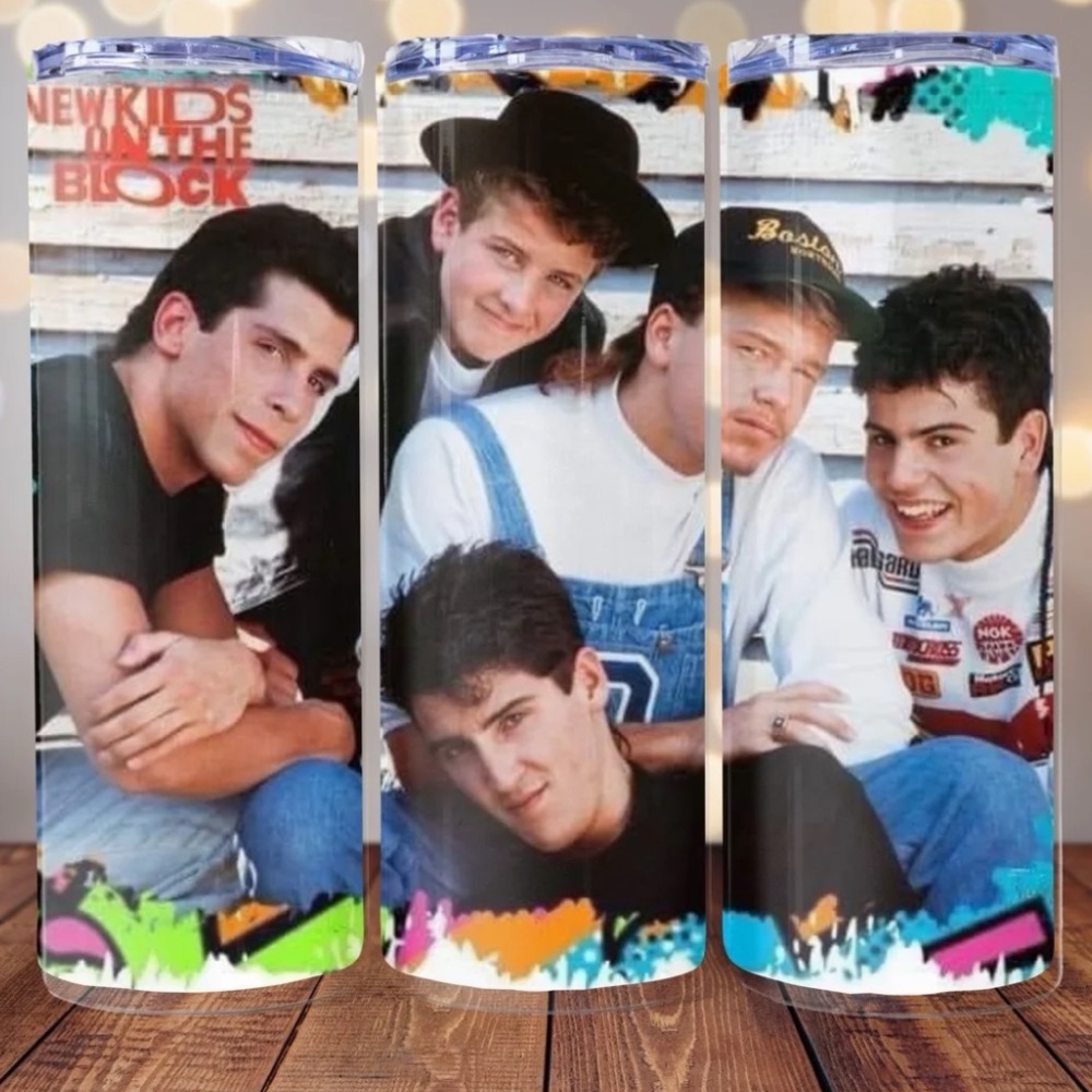Handmade New Kids On The Blockβ Tumbler.NWOT